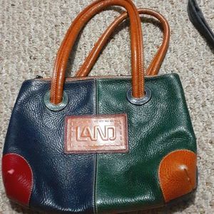 Colored land handbag